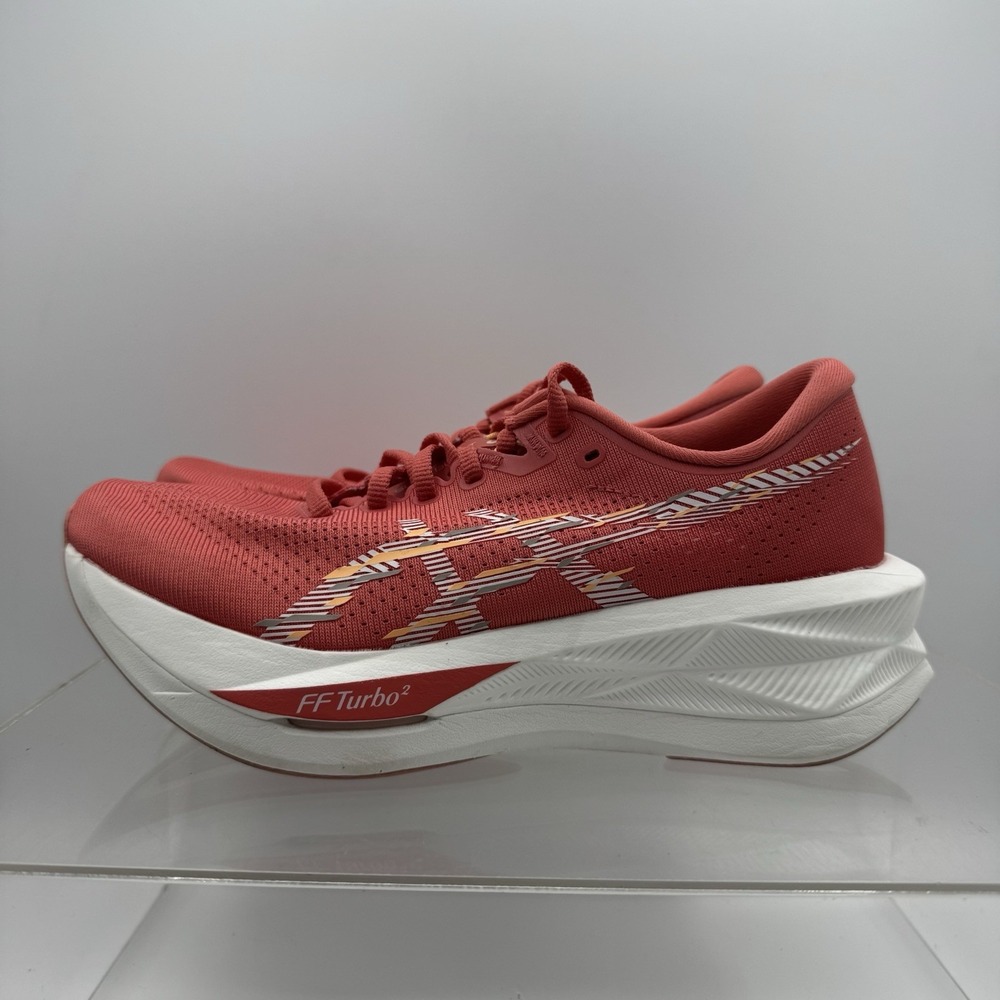 Asics Sonicblast Dark Pink Clay White 1012B862 Running Shoes Women's Size 7.5
